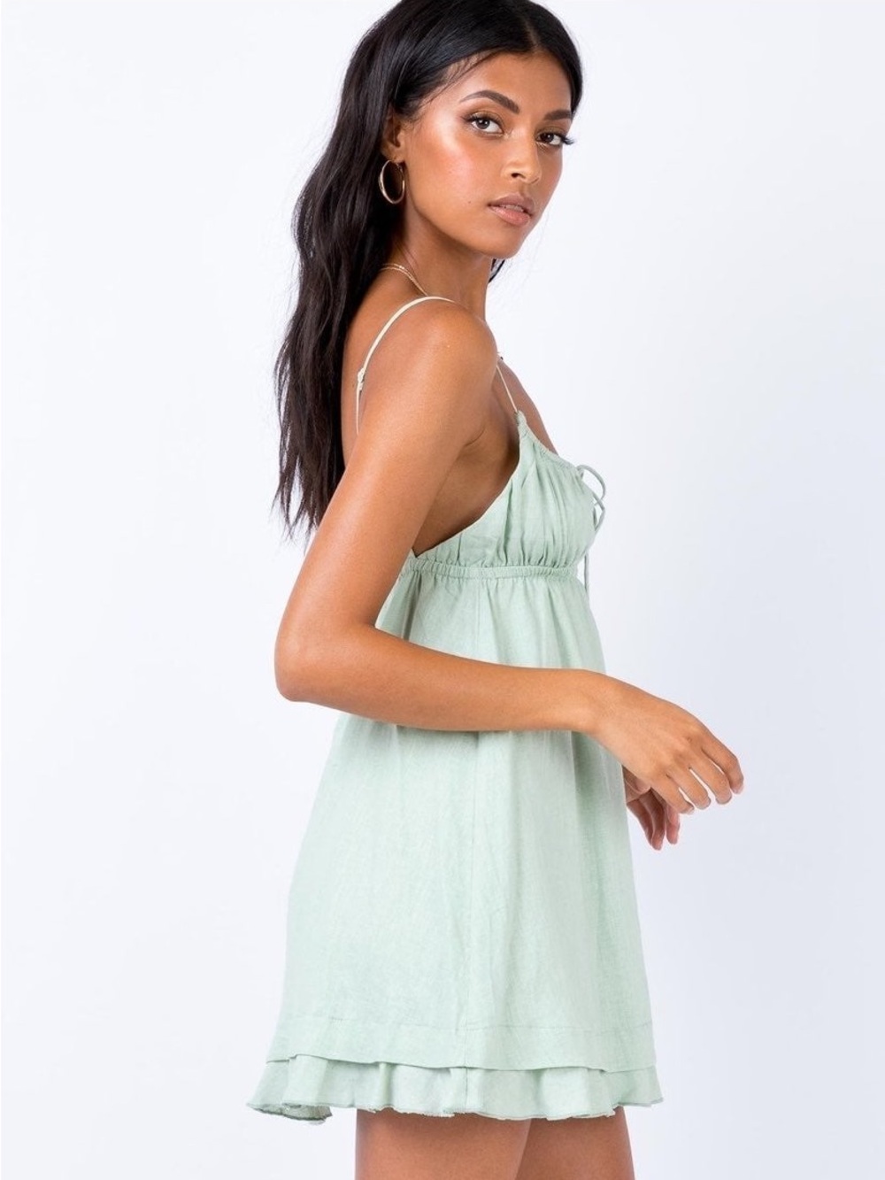 Princess Polly Empress Of Love Linen Blend Mini Dress - Picture 13 of 16